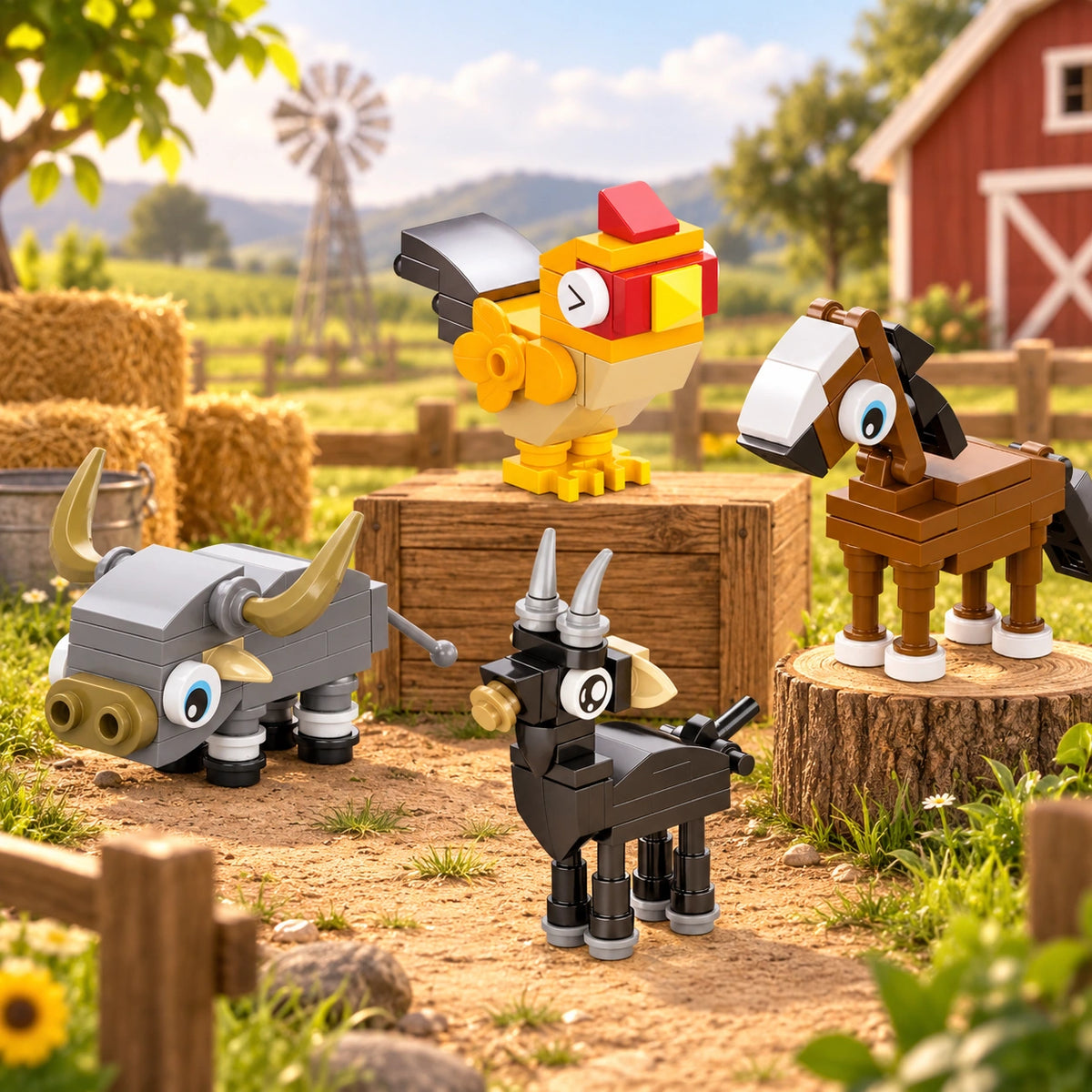 Barnyard Pasture Pals Pack (4 in 1 set)