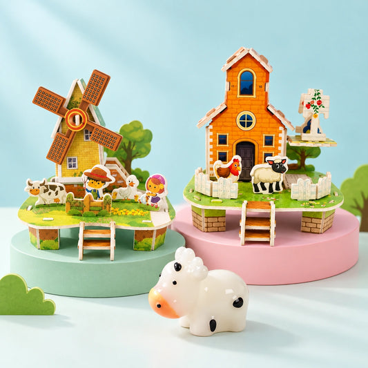 Country Windmill & Farm Homestead (3 in 1 set)