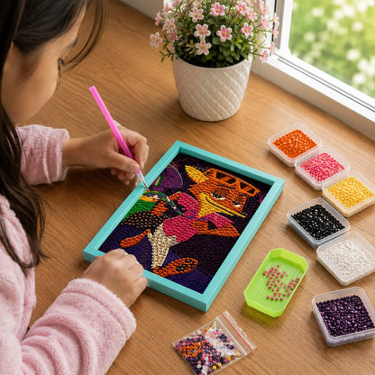 Funky Fox Diamond Painting Kit (1Pc)