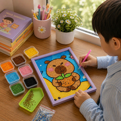 Little Foodie Bear Diamond Painting Kit (1Pc)