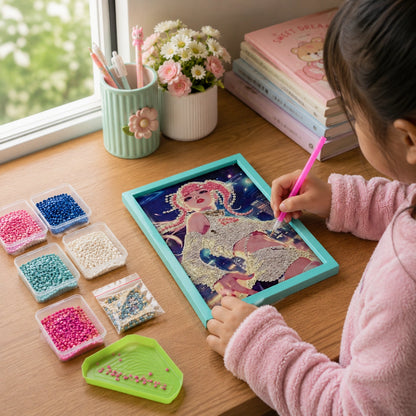 Futuristic Diva Girl Diamond Painting Kit (1Pc)