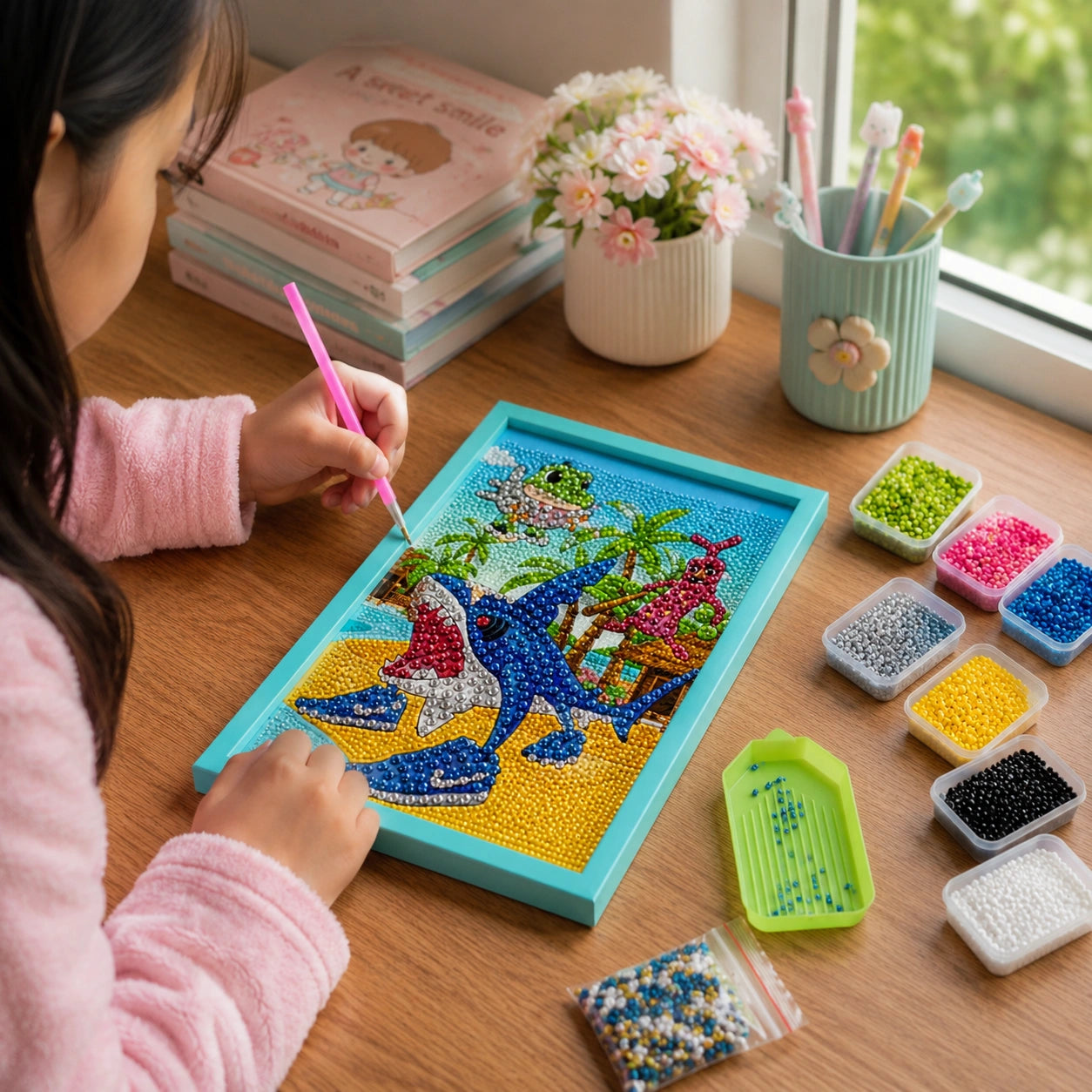 Tropical Sea Monsters Diamond Painting Kit (1Pc)