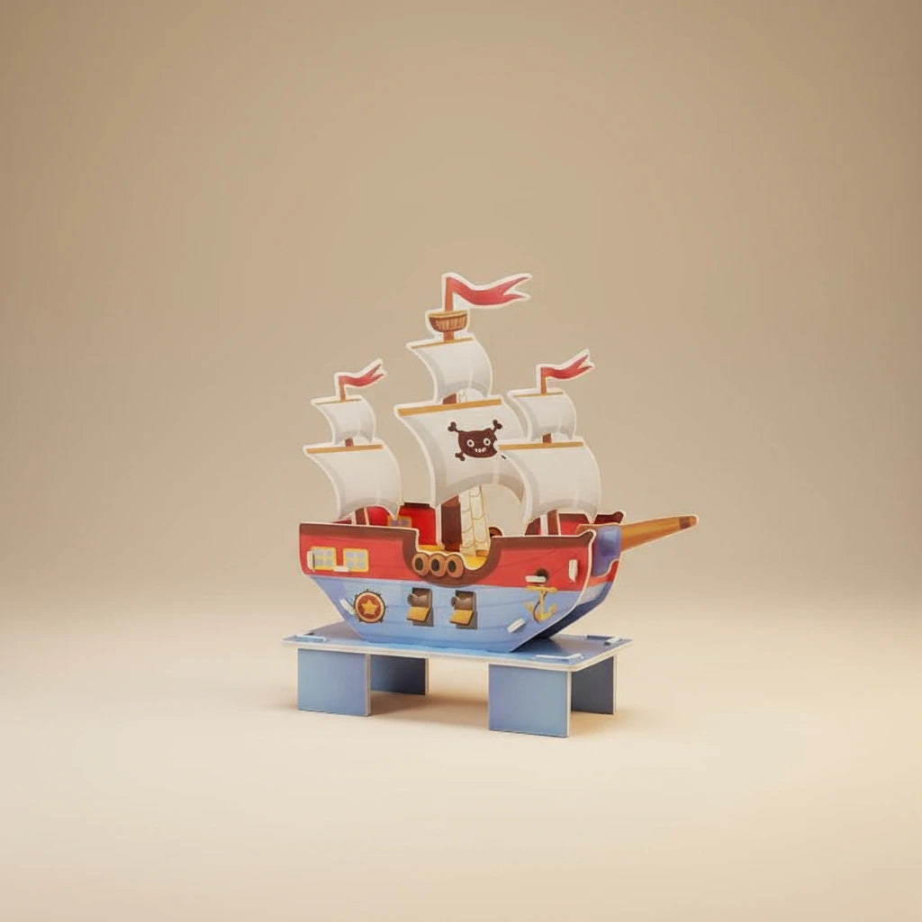 Adventure Pirate Ship 3D Puzzle (1Pc)