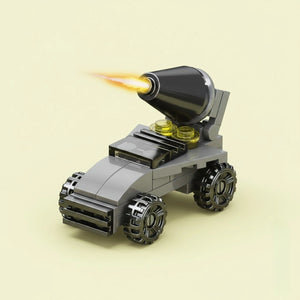 Artillery Vehicle Building Block (1Pc) on the light background.