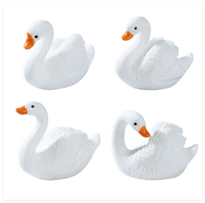 Miniature Resin Swan (1pc)