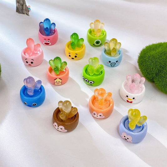 Collection of Miniature Cute Mini Pot on the white background.