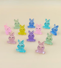 Collection of Miniature Glow Cute Rabbit in different colours.