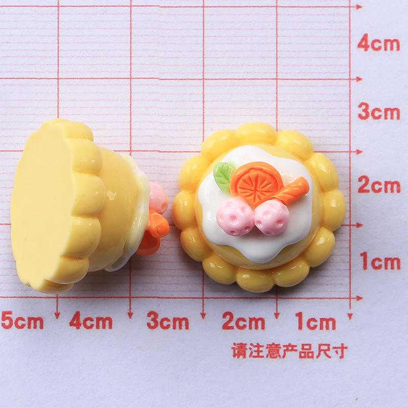 Miniature Resin Fruit Cake (1pc) displayed closely on the screen.