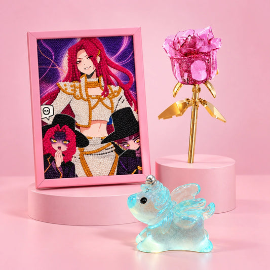 Pink Glamour & Everlasting Rose (3 in 1)