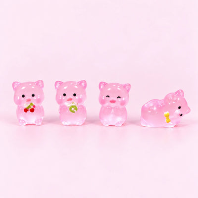 Miniature Glow Kawaii Pig Assorted (1pc)