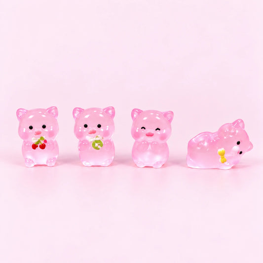 Miniature Glow Kawaii Pig Assorted (1pc)