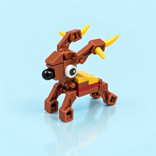 Reindeer Christmas Building Block (1Pc)