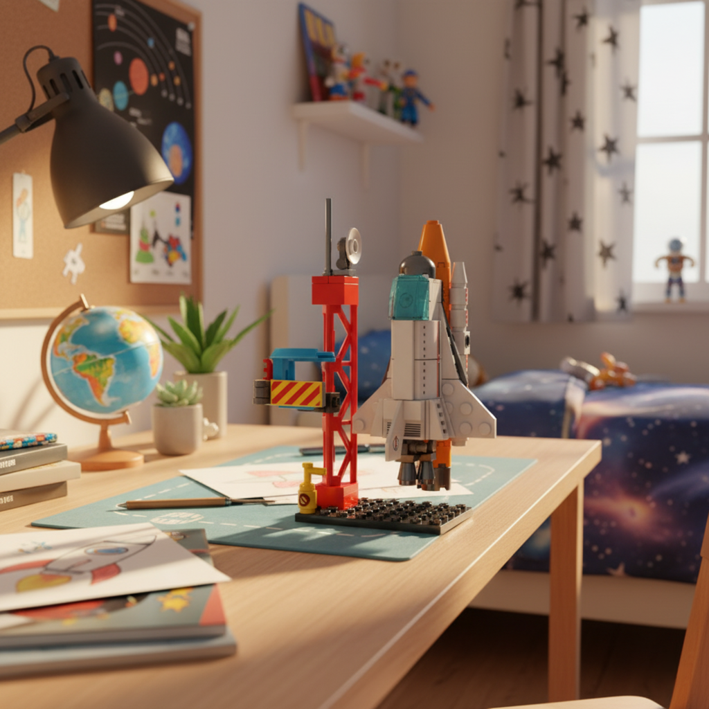 Spacecraft Building Block (1Pc) on the room.