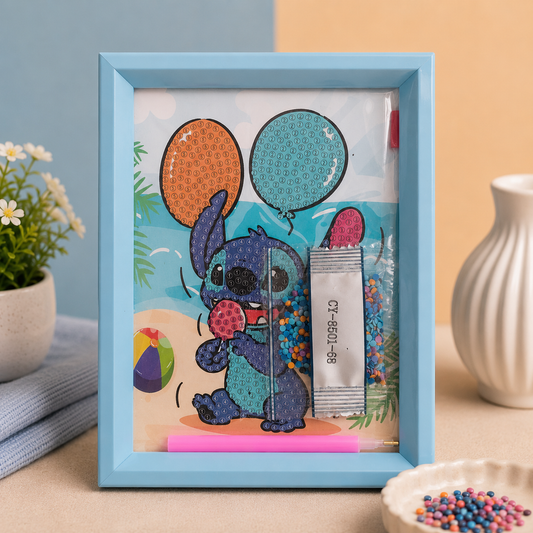 Balloon Buddy Stitch Diamond Painting Kit (1Pc)