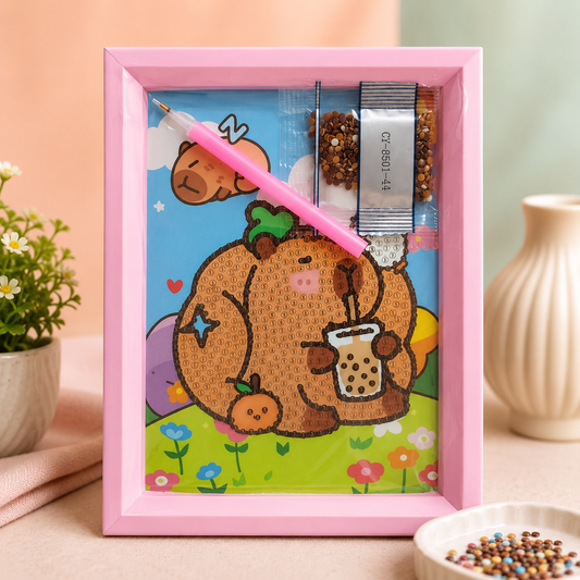 Boba Tea Bear Diamond Painting Kit (1Pc)