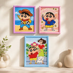 Shinchan Diamond Painting Combo (3Pcs in 1)