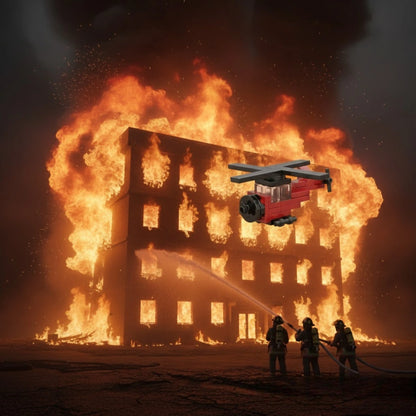 Fire Rescue Chopper Building Block (1Pc) displayed on the screen.