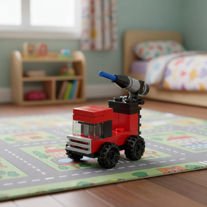 Watering Cart Building Block (1Pc) on the floor.