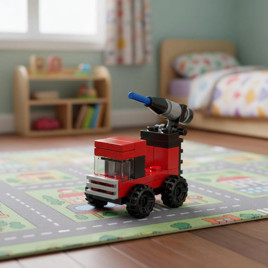 Watering Cart Building Block (1Pc) on the floor.